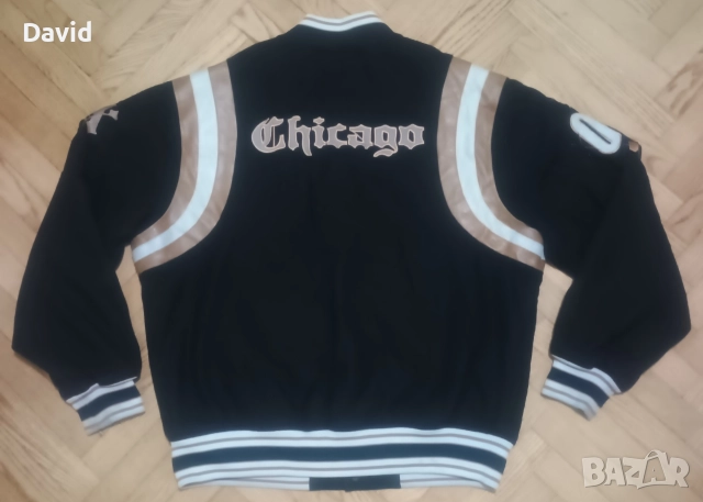 Оригинално Majestic MBL ретро вълнено яке на Chicago White Sox 90s, снимка 2 - Други спортове - 52850121
