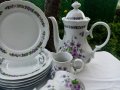 * Mitterteich Bavaria * - старинен сервиз теменужки, снимка 5