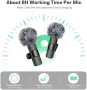 Нов Безжичен двоен Lavalier микрофон за iPhone Android USB-C Lightning TikTok влог видео, снимка 3