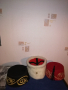  Фесове турска шапка, бродирани терлици от чеиз и кърпа за носия и танци., снимка 1 - Антикварни и старинни предмети - 38397352