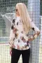 Блуза “Satin Floral Elegance” – сатенена блуза с флорален принт арт.5079, снимка 2