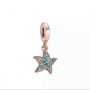 Талисман за гривна Пандора Морска звезда, цвят розово злато, модел 103