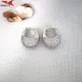 Обеци с платинено покритие 211258, снимка 1