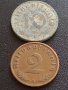 Две монети 2 райхспфенинг 1937г. / 10 райхспфенинг 1941г. Трети райх с СХВАСТИКА редки 31576, снимка 1 - Нумизматика и бонистика - 40649195