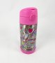 Детска бутилка за вода FUNTAINER,350ml, автоматична капачка, Нова, розов, снимка 2