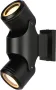 TEKLED Накланяща се черна външна стенна лампа, 2 броя, GU10 крушки (не са включени), снимка 2