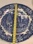 английска порцеланова чиния син порцелан  19/5, снимка 5