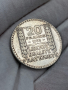 20 франка 1933 г, Франция - сребърна монета, снимка 1 - Нумизматика и бонистика - 44614731