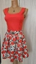 Дамска кокетна къса рокля, размер С , снимка 1