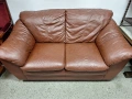 Диван двойка естествена кожа , снимка 3