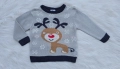 Детски коледен пуловер 9-12 месеца, снимка 1