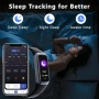 Нов Фитнес тракер AMOLED пулс SpO2 сън IP68 смарт гривна здраве проследяване, снимка 5