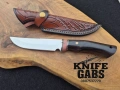 Висококачествен ръчно изработен нож с кожена кания,LN404, снимка 2