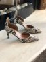 Токчета змийска кожа, снимка 1 - Дамски обувки на ток - 40047761