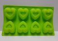 8 големи вдлъбнати сърца сърце силиконов молд форма шоколад гипс свещ декор украса, снимка 4