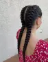 🩷Боксьорски Плитки 🌸Box braids Детски прически Опашки Бохо Туистъри Ариел Къдрици Афро Канекалон , снимка 4