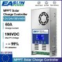 Инверторно зарядно Easun 60A MPPT Solar Charge Controller 12V 24V 36V 48V  соларен панел слънчев, снимка 1 - Друга електроника - 41536304