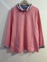 Макси еластична блуза в бебешко розово – полиестер и памук, снимка 1 - Блузи с дълъг ръкав и пуловери - 39343981