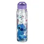 Детска бутилка за вода lila stitch с двойна стена и сламка_1241905, снимка 1
