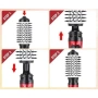 Професионална електрическа четка 3-в-1 за изправяне, къдрене и сушене, 1200W, автоматично въртене, снимка 11