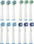 Комплект от 12 резервни глави за четки за зъби Oral-B и Braun – 4 вида, снимка 4