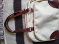 Бежова чанта с две прегради, снимка 1 - Чанти - 41611280
