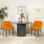 Комплект трапезни столове, кадифе C-BU-DC-0077OR, снимка 3