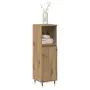vidaXL Шкаф за обувки дъб артизан 59x35x100,5 см инженерна дървесина, снимка 3