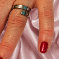 Уникален дамски пръстен от неръждаема стомана с камъни цирконий , снимка 5 - Пръстени - 44620106