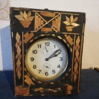 Стар  часовник будилник, снимка 2 - Антикварни и старинни предмети - 44259339