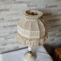 Голяма стара мраморна лампа - нощна лампа - 1970 година, снимка 6 - Антикварни и старинни предмети - 35826840