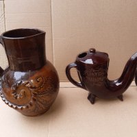Стар керамичен сервиз за ракия и кана , керамика, снимка 7 - Антикварни и старинни предмети - 42640547