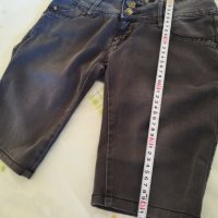 Дамски черни панталонки р-р 27, 26+подарък риза S, XS, снимка 14 - Къси панталони и бермуди - 40973077