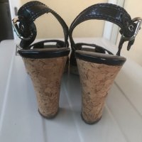 Дамски сандали естествен лак MORE&MORE, снимка 4 - Дамски обувки на ток - 33818721