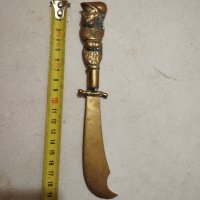 Месингово ножче за писма,декорация., снимка 1 - Други ценни предмети - 41498909