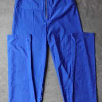 Дамски син дълъг клин с ликра и цип отпред S/M размер, снимка 1 - Клинове - 41233840