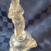 Кристален  свещник с религиозни мотиви, снимка 2 - Антикварни и старинни предмети - 42612534