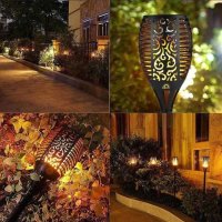 Соларни лампи за градина 2 броя ФАКЛИ, снимка 5 - Външни лампи - 40622550