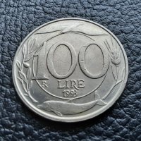 Монета 100 лири 1993 г. Италия - перфектно качеството, топ цена !, снимка 10 - Нумизматика и бонистика - 35938576