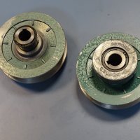 Вариаторни шайби комплект Berges F100B/R100B variable speed pulley Ф120/Ф19, снимка 2 - Резервни части за машини - 42365133