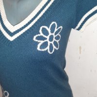Плетена ДАМСКА  БЛУЗКА - Размер S , снимка 1 - Блузи с дълъг ръкав и пуловери - 39308413