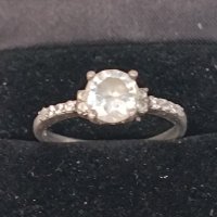 Красив сребърен пръстен със сапфир 3А, снимка 3 - Пръстени - 44480278