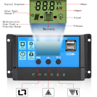 Контролер за соларен панел 20А за 12V и 24V система, снимка 5 - Друга електроника - 44792641