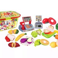 ✨Детски комплект кошница с плодове и зеленчуци за рязане, снимка 4 - Други - 41803632