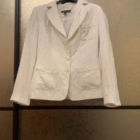 Продовам бяло сако лен и памук  марка Batibaleno, снимка 3 - Сака - 39932200