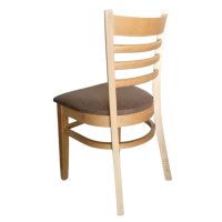 Трапезен стол Хепи, цвят натурален и цвят орех, снимка 2 - Столове - 44160379