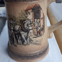 Колекционерска немска халба за бира с капак, снимка 4 - Антикварни и старинни предмети - 44827141