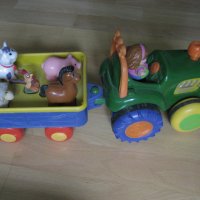 Механичен трактор - влак , снимка 2 - Електрически играчки - 41895780