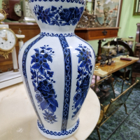 Превъзходна антикварна колекционерска холандска порцеланова ваза Delft , снимка 5 - Вази - 44632782