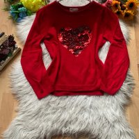 Пуловер Н&М с обръщащи пайети, снимка 1 - Детски пуловери и жилетки - 39526684